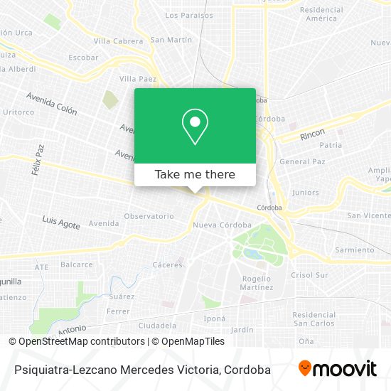 Psiquiatra-Lezcano Mercedes Victoria map