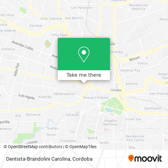 Dentista-Brandolini Carolina map