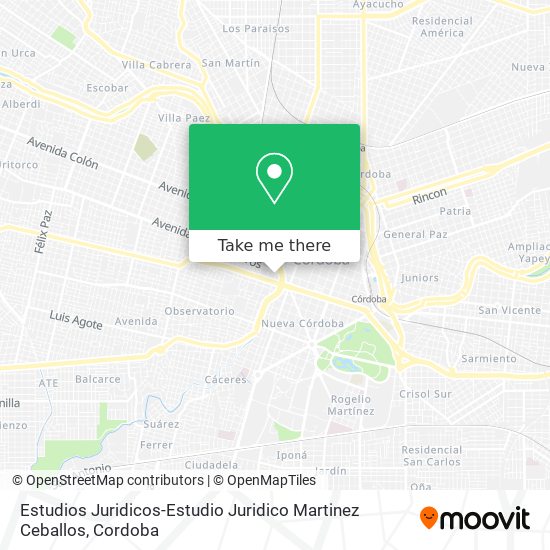 Mapa de Estudios Juridicos-Estudio Juridico Martinez Ceballos