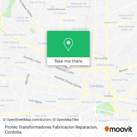 Mapa de Protec Transformadores Fabricacion Reparacion