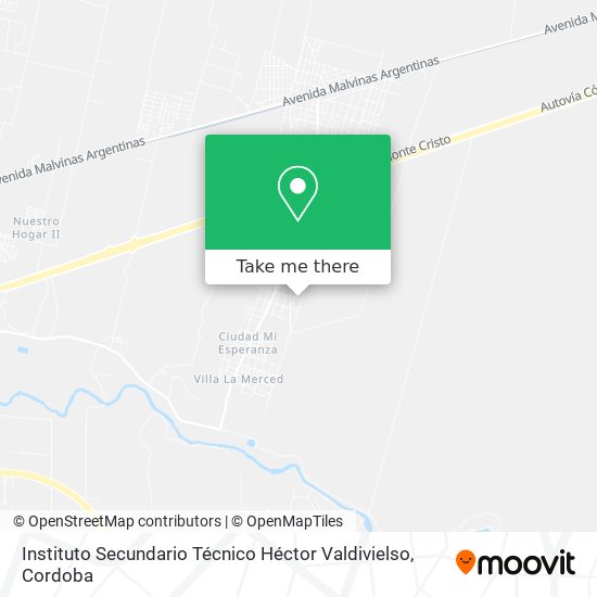 Instituto Secundario Técnico Héctor Valdivielso map