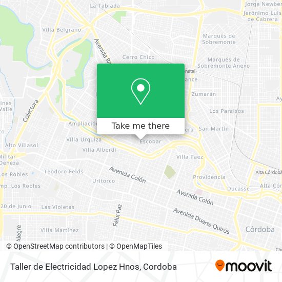 Mapa de Taller de Electricidad Lopez Hnos