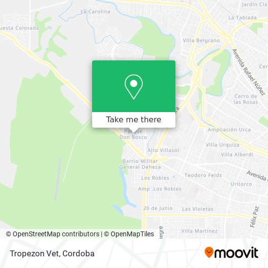 Tropezon Vet map