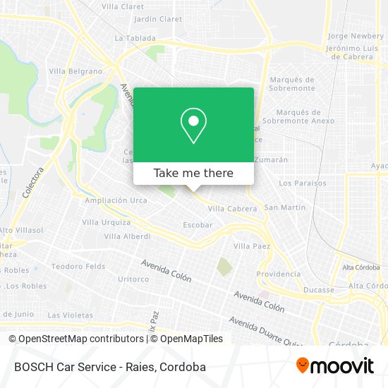 Mapa de BOSCH Car Service - Raies