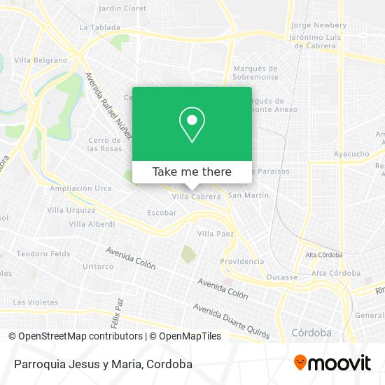 Parroquia Jesus y Maria map