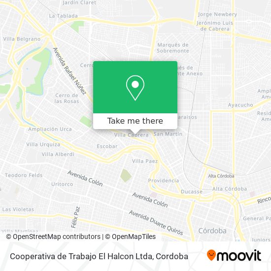 Cooperativa de Trabajo El Halcon Ltda map