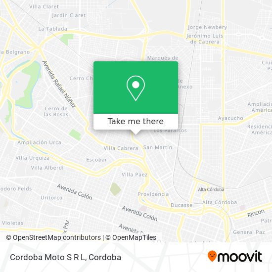 Mapa de Cordoba Moto S R L