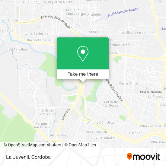 Mapa de La Juvenil