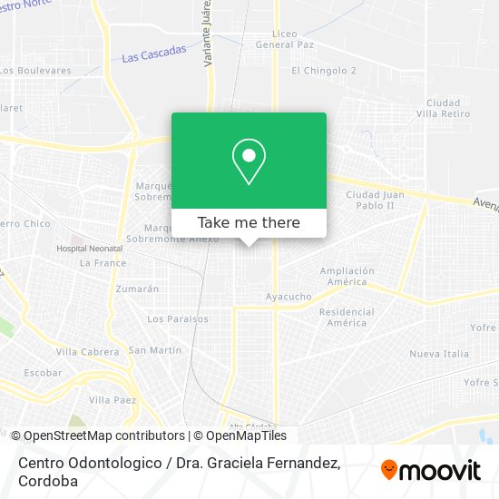 Centro Odontologico / Dra. Graciela Fernandez map