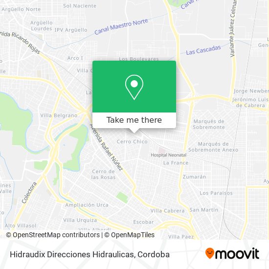 Mapa de Hidraudix Direcciones Hidraulicas