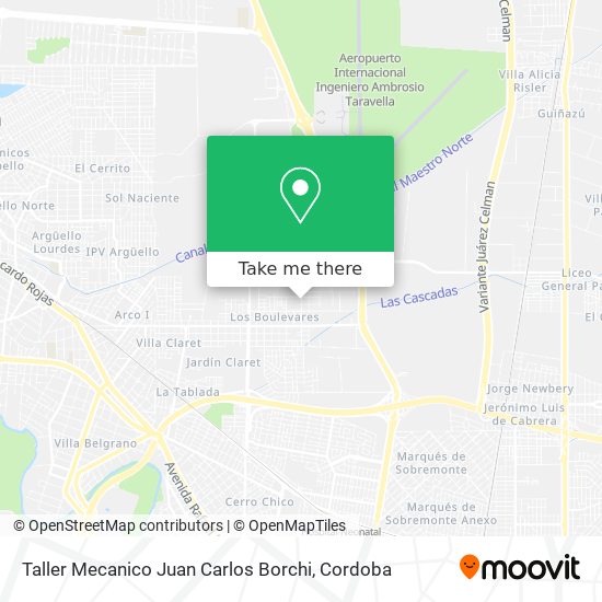 Mapa de Taller Mecanico Juan Carlos Borchi