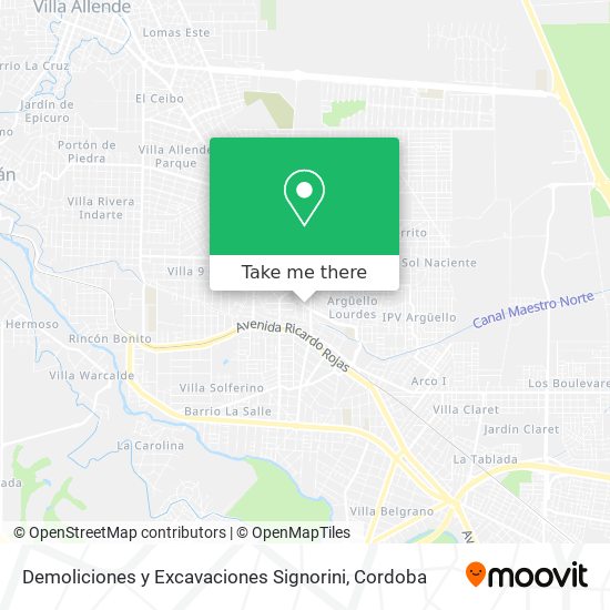 Demoliciones y Excavaciones Signorini map