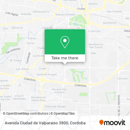 Avenida Ciudad de Valparaiso 3800 map