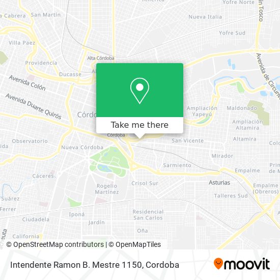 Intendente Ramon B. Mestre 1150 map
