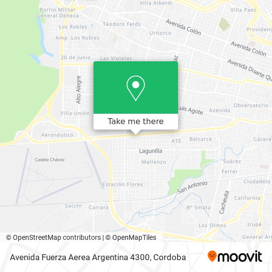 Avenida Fuerza Aerea Argentina 4300 map