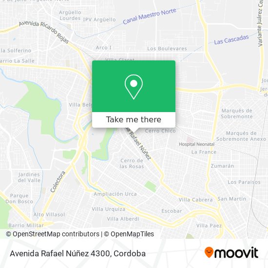 Avenida Rafael Núñez 4300 map