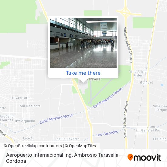 Aeropuerto Internacional Ing. Ambrosio Taravella map