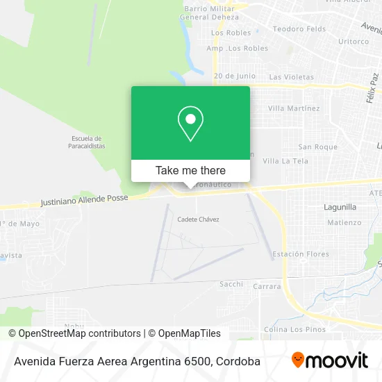 Avenida Fuerza Aerea Argentina 6500 map