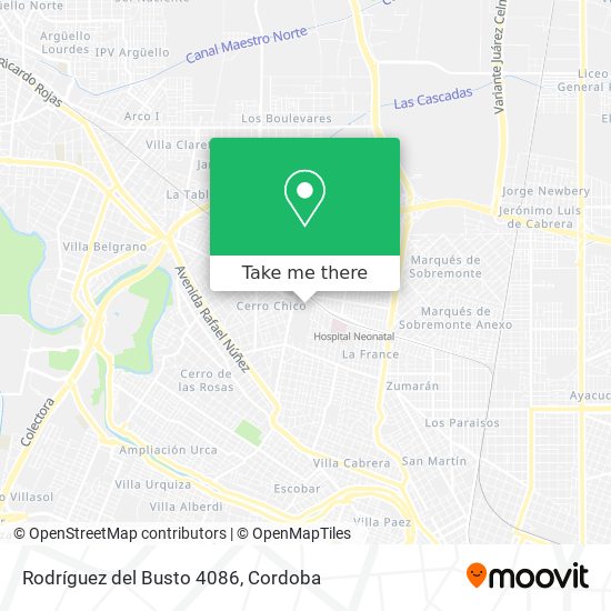Rodríguez del Busto 4086 map