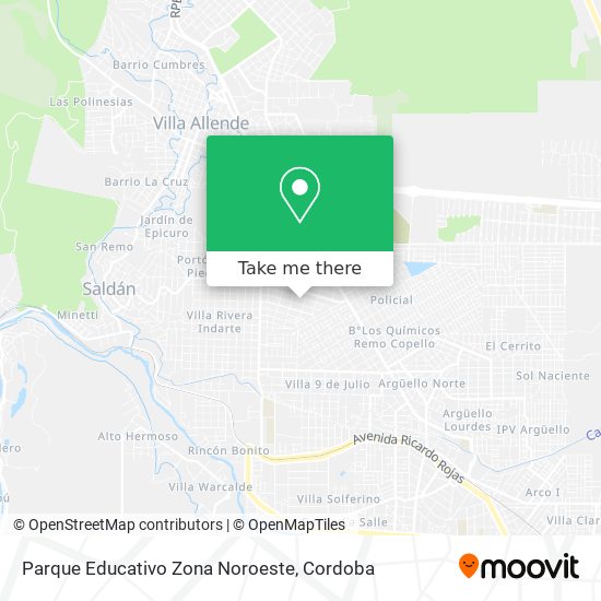 Parque Educativo Zona Noroeste map