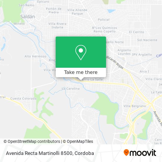 Avenida Recta Martinolli 8500 map