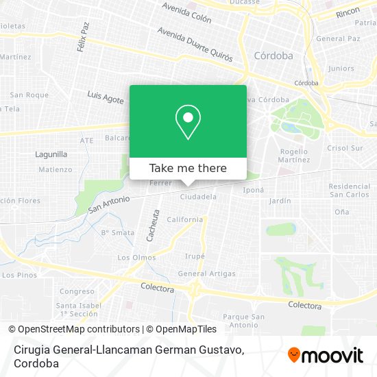Cirugia General-Llancaman German Gustavo map