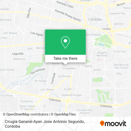 Cirugia General-Ayan Jose Antonio Segundo map