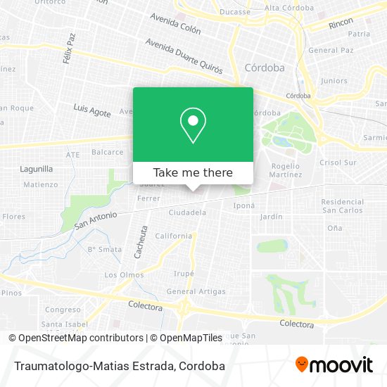Traumatologo-Matias Estrada map