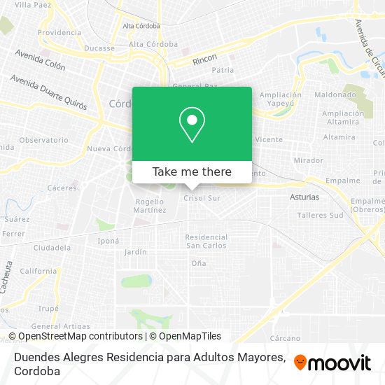 Duendes Alegres Residencia para Adultos Mayores map