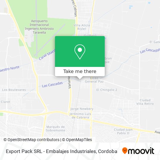 Export Pack SRL - Embalajes Industriales map