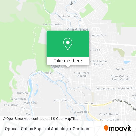 Opticas-Optica Espacial Audiologia map