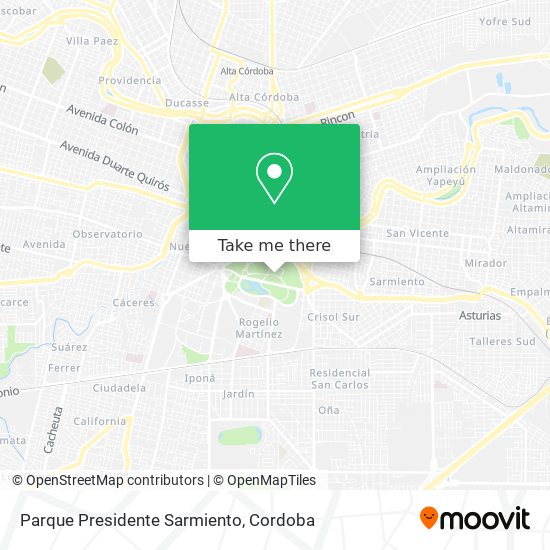 Parque Presidente Sarmiento map