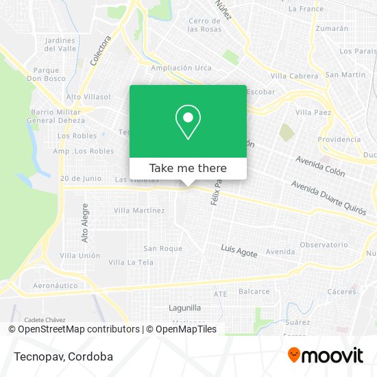 Tecnopav map