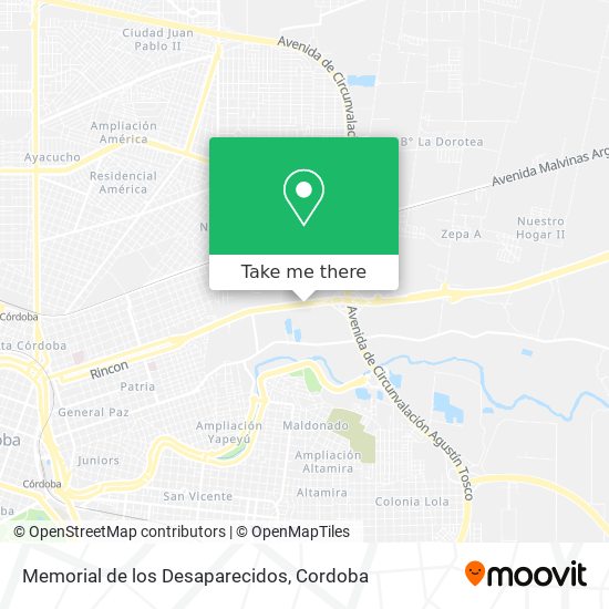 Memorial de los Desaparecidos map