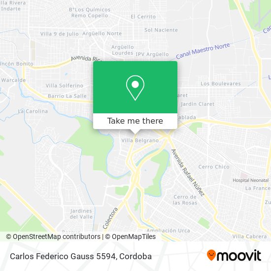 Carlos Federico Gauss 5594 map