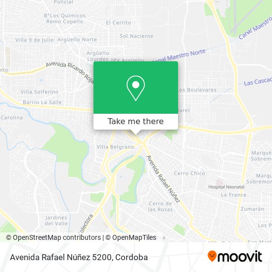 Mapa de Avenida Rafael Núñez 5200