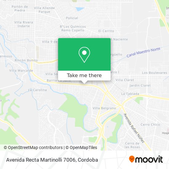 Mapa de Avenida Recta Martinolli 7006