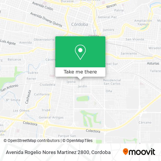 Avenida Rogelio Nores Martínez 2800 map