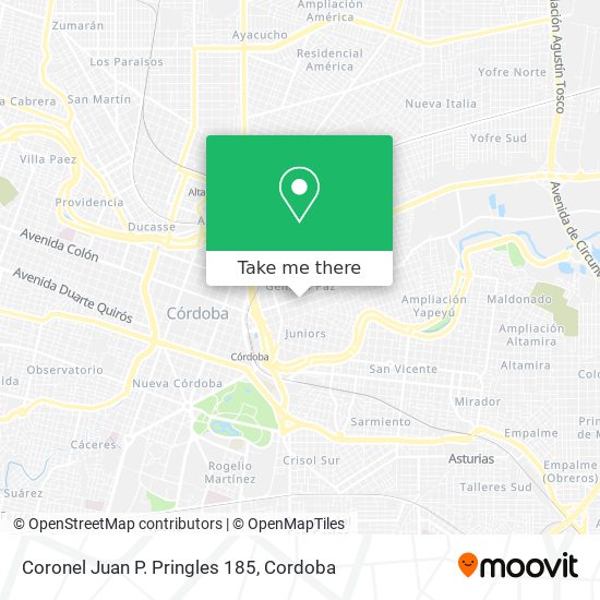 Coronel Juan P. Pringles 185 map