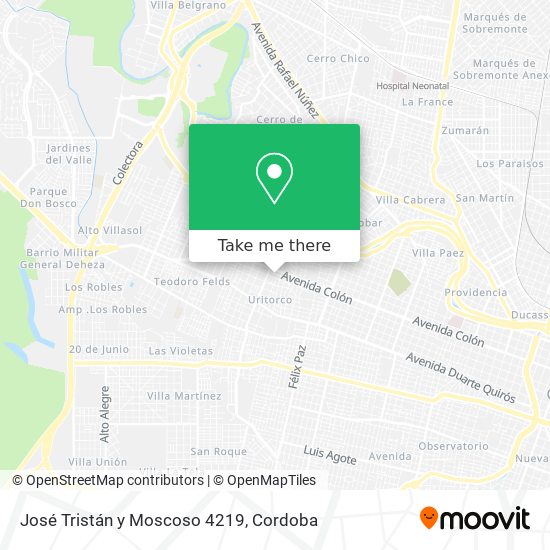 José Tristán y Moscoso 4219 map