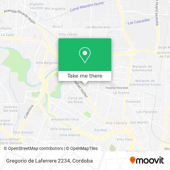 Mapa de Gregorio de Laferrere 2234