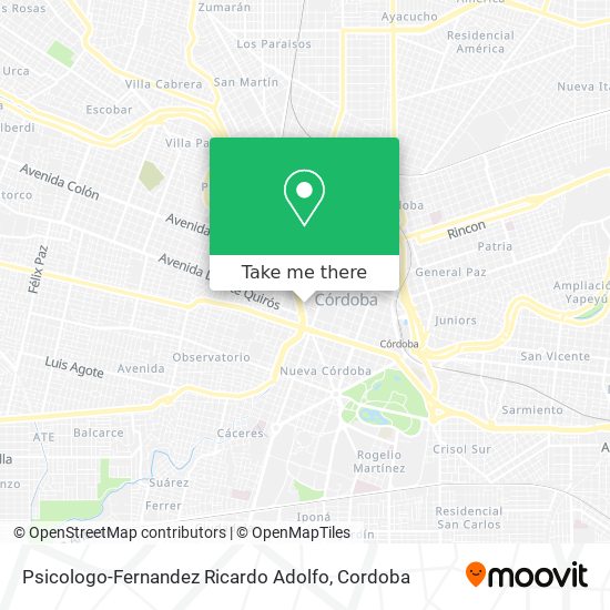 Psicologo-Fernandez Ricardo Adolfo map