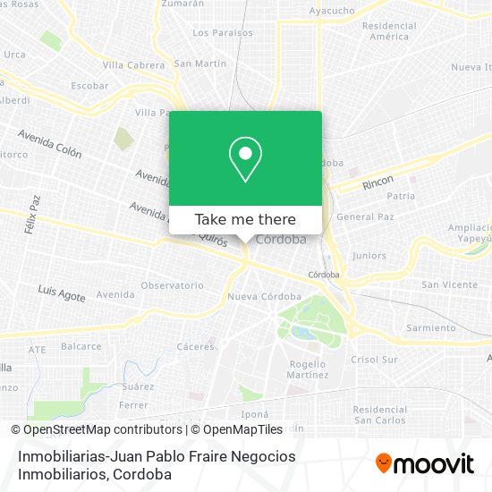 Inmobiliarias-Juan Pablo Fraire Negocios Inmobiliarios map