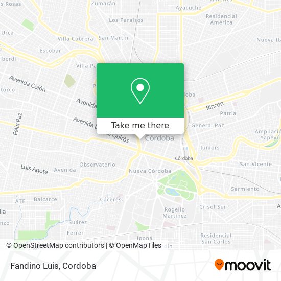 Mapa de Fandino Luis