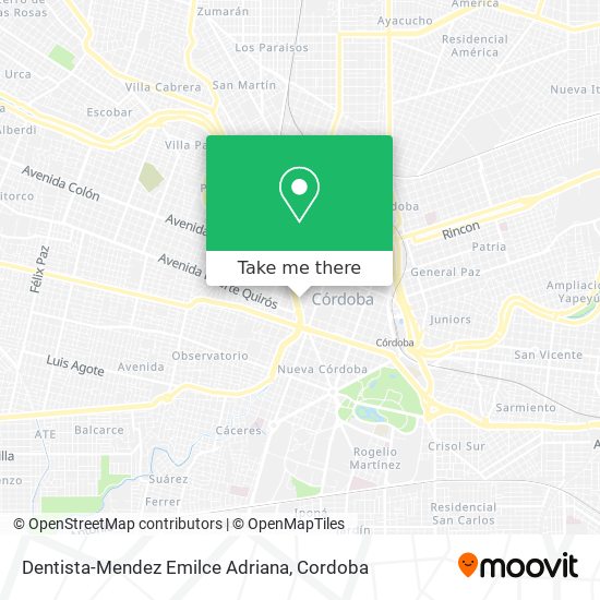 Mapa de Dentista-Mendez Emilce Adriana