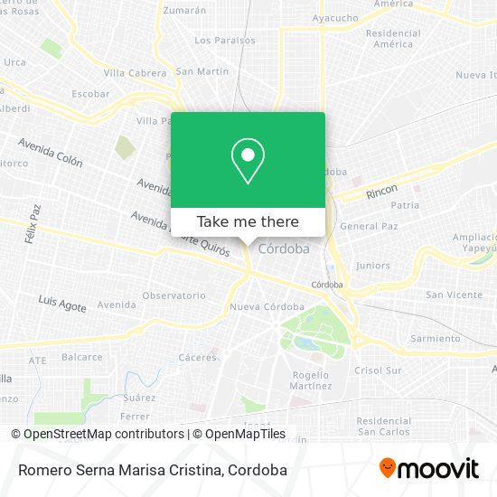 Romero Serna Marisa Cristina map