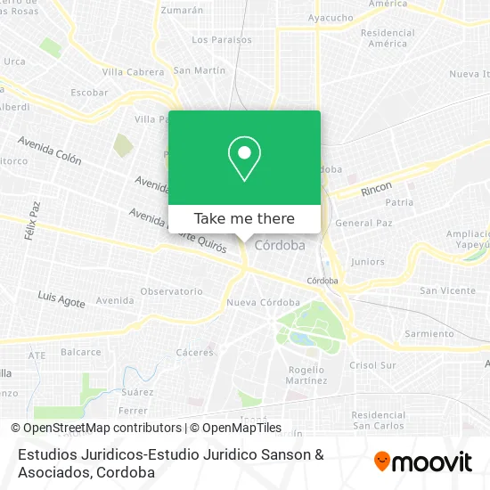 Estudios Juridicos-Estudio Juridico Sanson & Asociados map