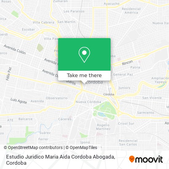 Estudio Juridico Maria Aida Cordoba Abogada map