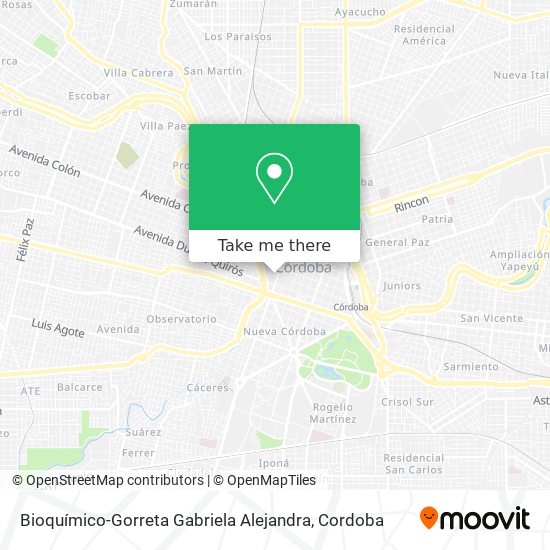 Bioquímico-Gorreta Gabriela Alejandra map