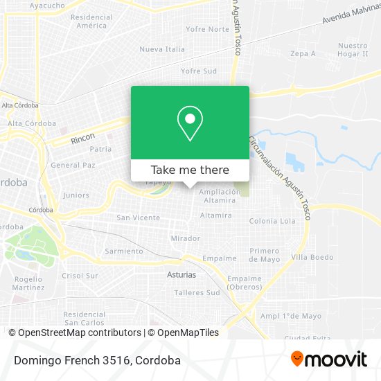 Domingo French 3516 map